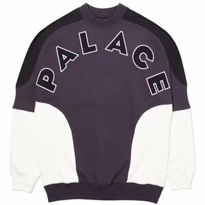 Palace Men's Black and White Sweater